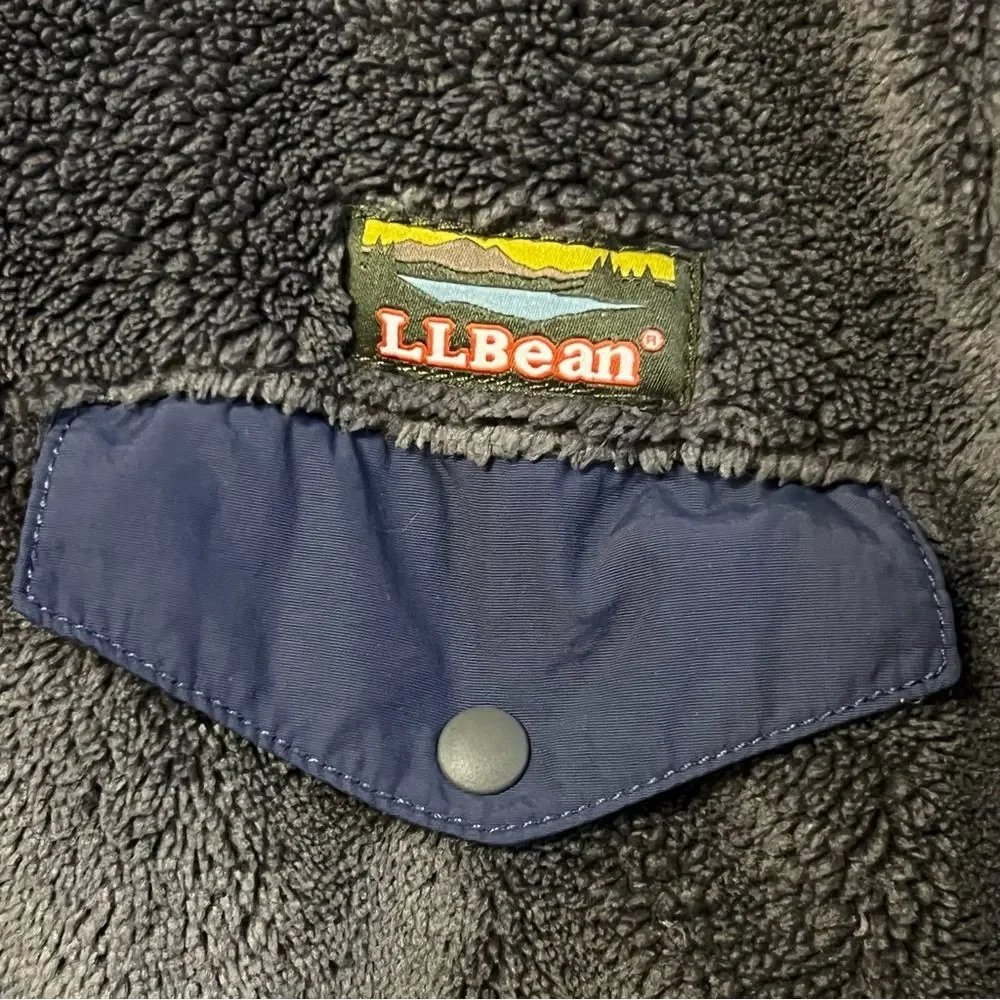 LL Bean Womens Hi-Pile Fleece Pullover Sweater Size L Outdoor Hiking Gorpcore